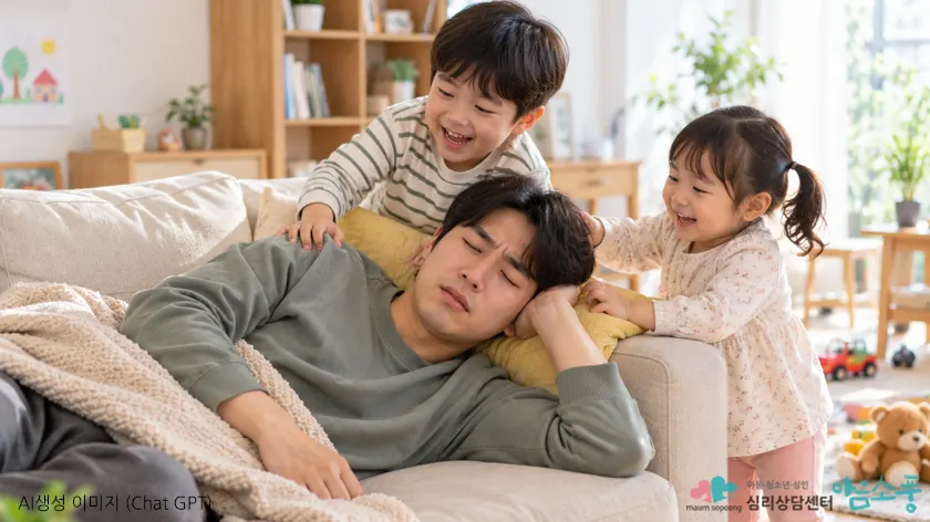 육아우울증의 원인, 지속되는 양육 부담과 휴식 부족
